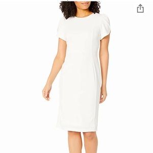 Calvin Klein Tulip Sleeved Sheath Dress